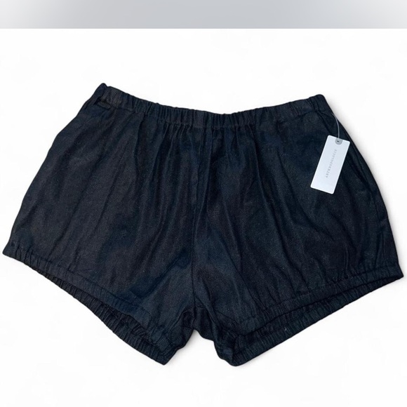 Anthropologie Black Linen Bloomer Shorts Small - Picture 5 of 8